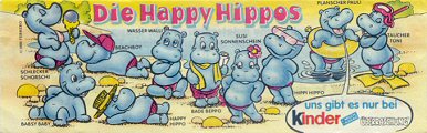 Lot série complète Kinder 9 Happy Hippo Casting des Hippos DE France 2009 1 BPZ 